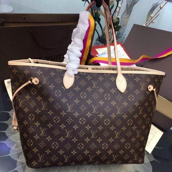 Replica Louis Vuitton Neverfull MM Bag Damier Ebene M41177 photo review