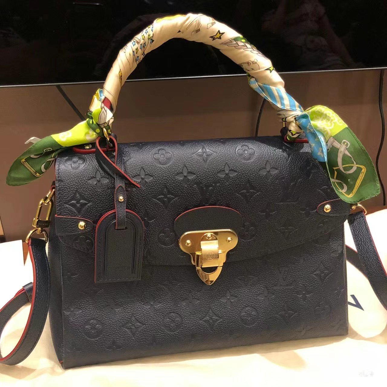 Replica Louis Vuitton Georges MM Bag Monogram Empreinte M53945 BLV570 photo review